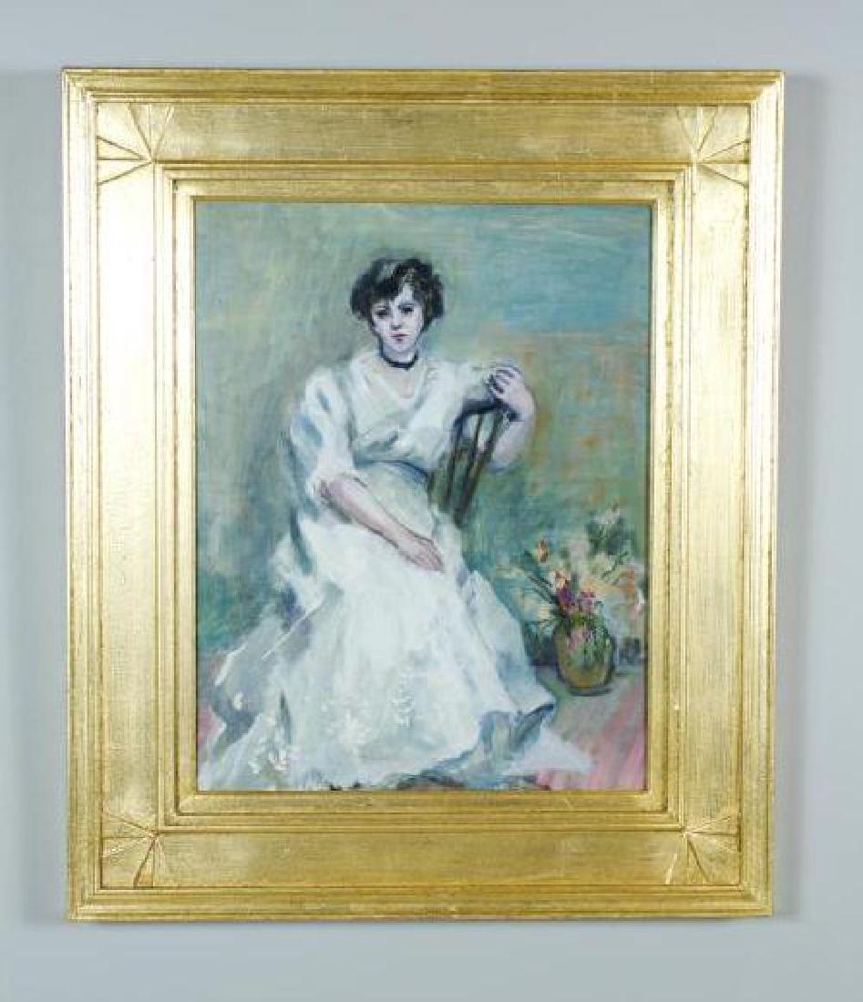 Painting of a Seated Woman, 20th Century (1 of 5)