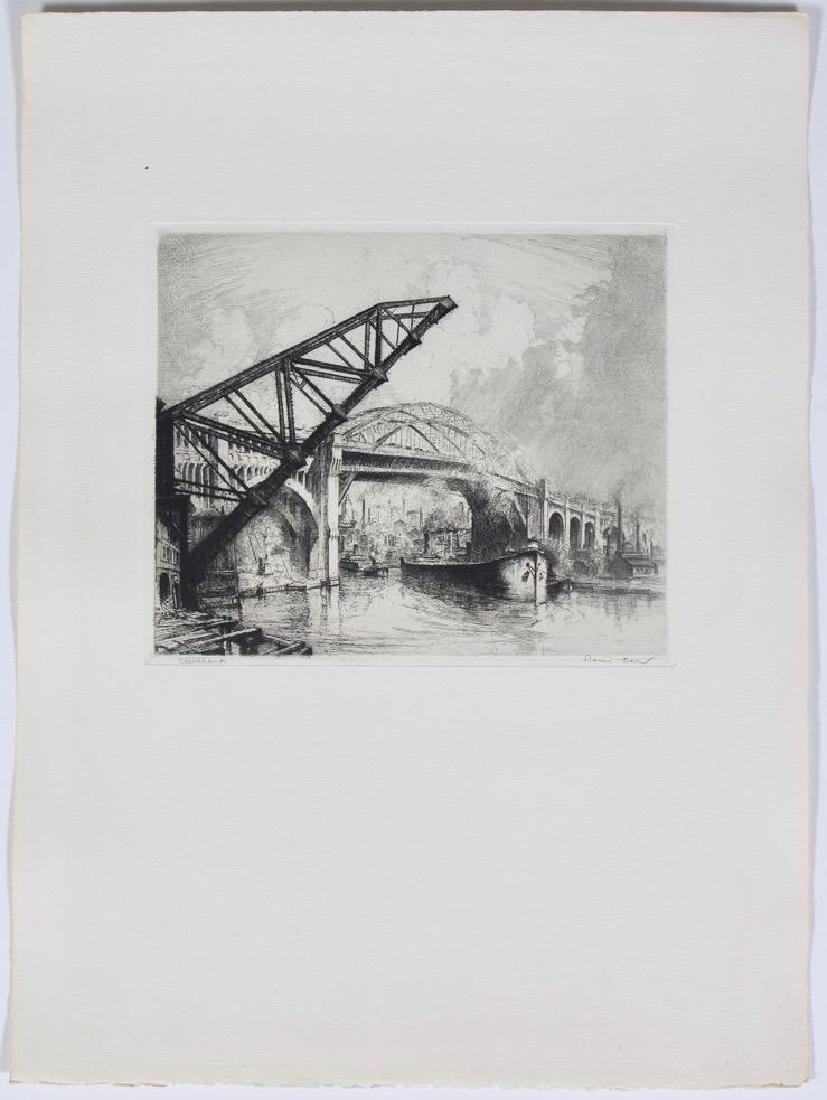 Louis Orr Etching, Cleveland (1 of 9)