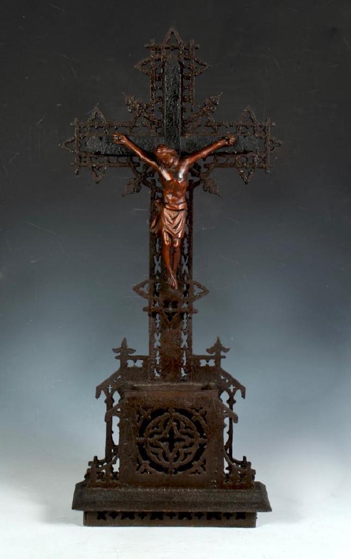 Tramp Art Carved Wood Corpus Christi, Early 20thc. (1 of 6)