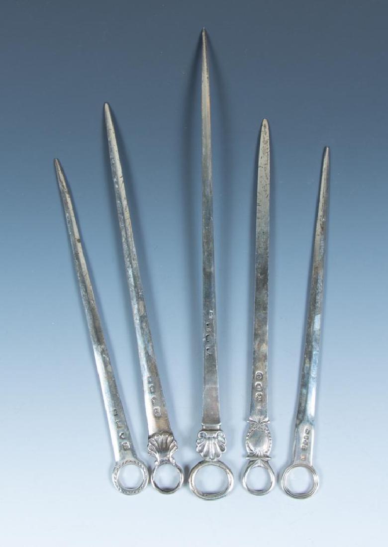 Five Georgian Silver Meat Skewers (1 of 3)