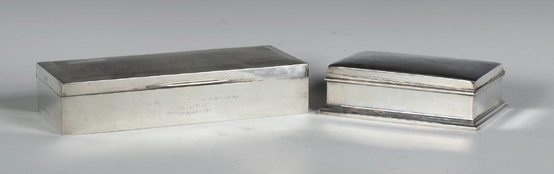 Two Sterling Silver Humidor Cigarette Boxes (1 of 7)