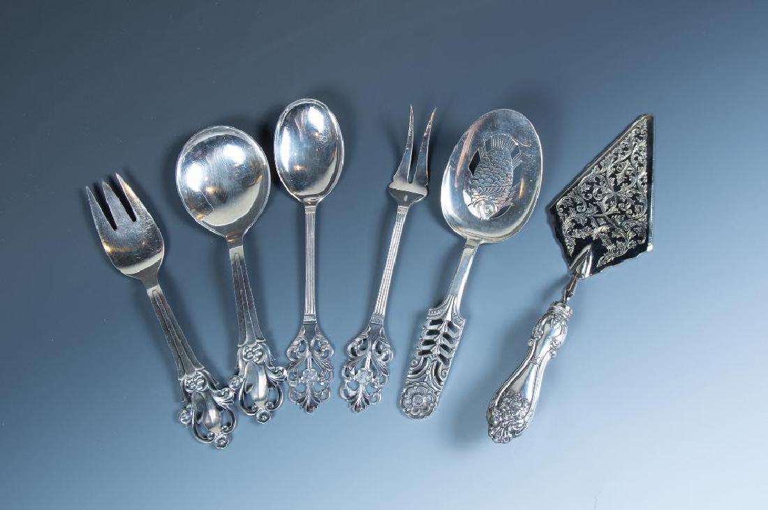 Lot of Danish and Norwegian Silver Serving Pieces (1 of 10)