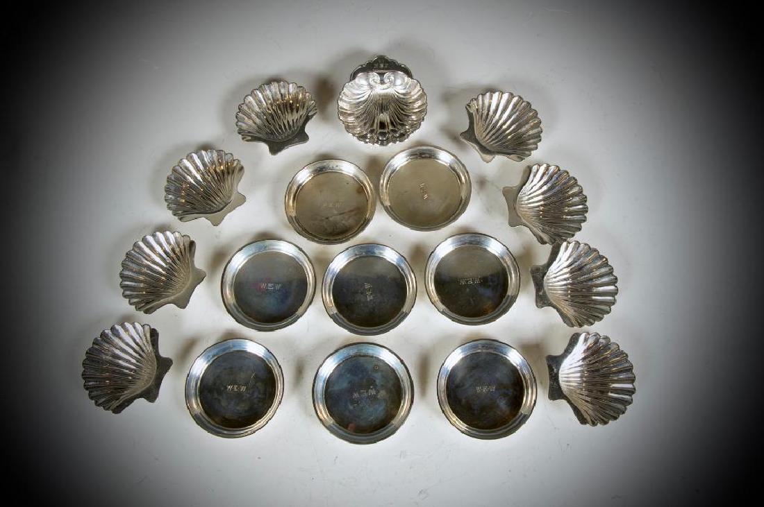 18 Sterling Silver Nut Dishes and Butter Pats (1 of 7)