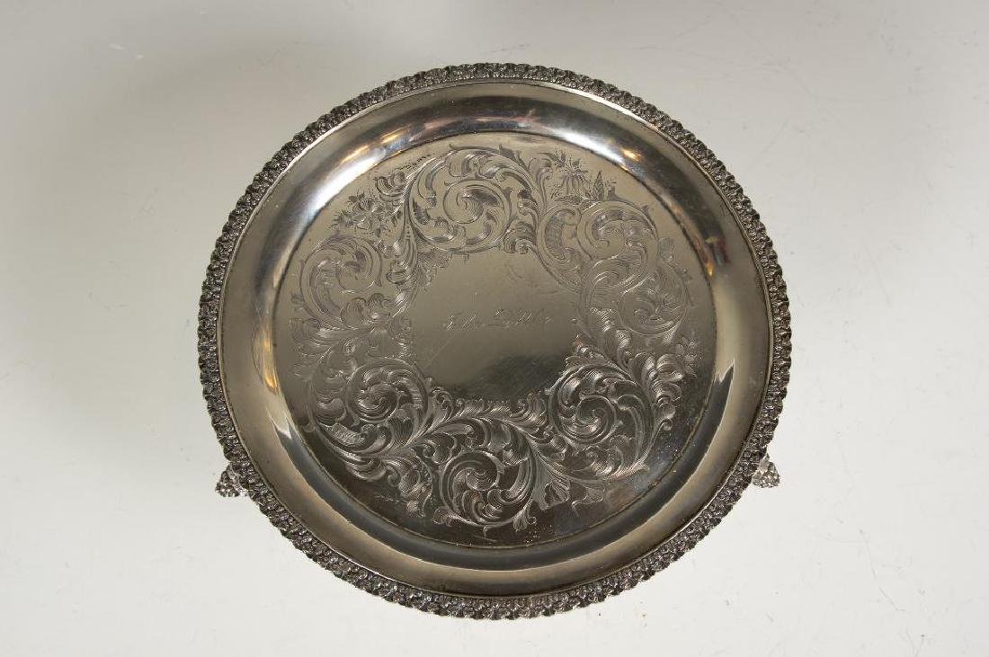 Henry Salisbury Coin Silver Footed Salver 1831-1838 (1 of 5)