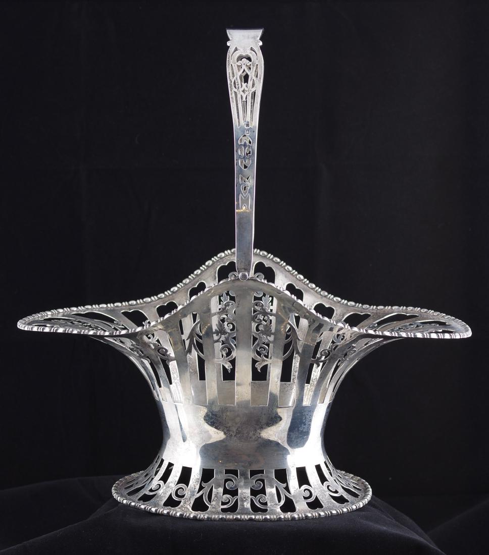 English Silver Cake Basket, Birmingham, 1938 (1 of 6)