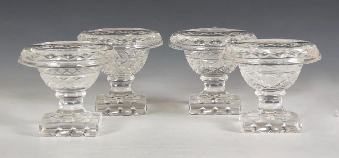 Four English Cut Crystal Salts (1 of 5)