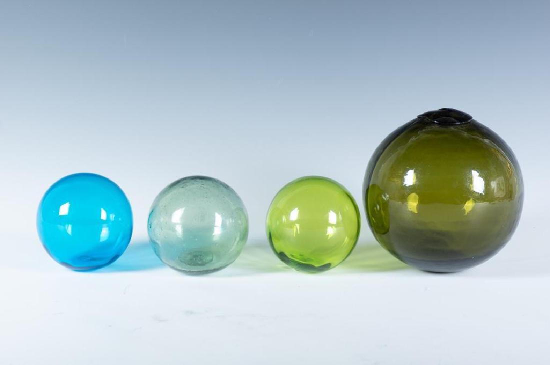 Four Blown Glass Fish Floats (1 of 5)