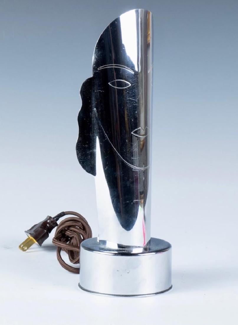 Art Deco Chrome Figural Lamp (1 of 3)