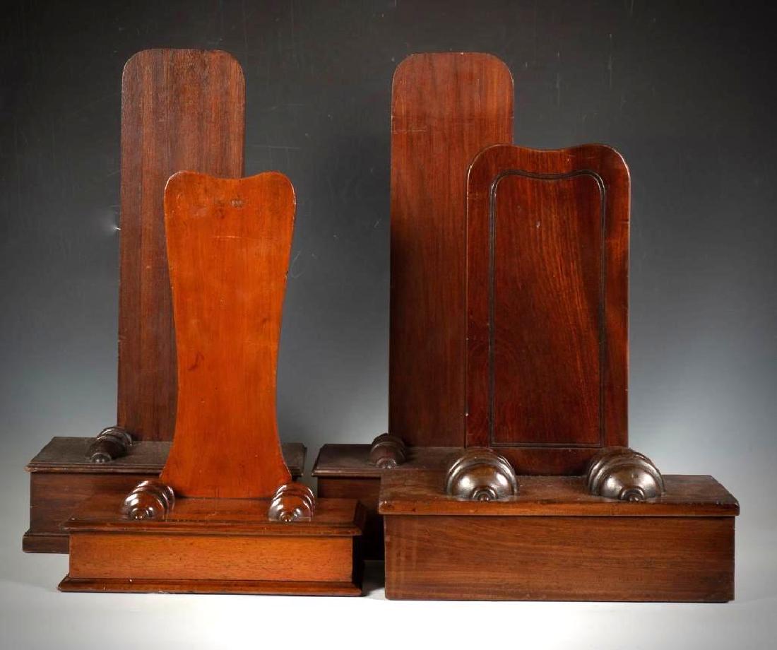 Four English Mahogany Plate Stands, 19thc. (1 of 5)
