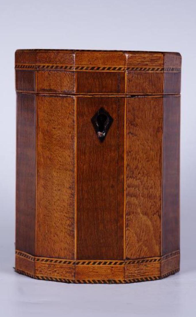 Antique English Wood Tea Caddy Regency Period (1 of 8)