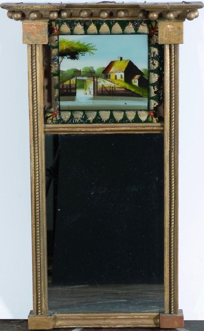 Federal Style Verre Eglomise Mirror, 19thc. (1 of 9)