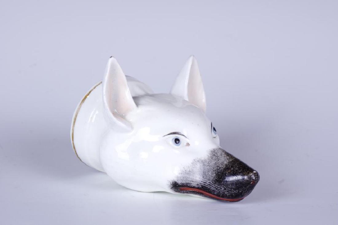 Staffordshire Fox Head Stirrup Cup (1 of 6)