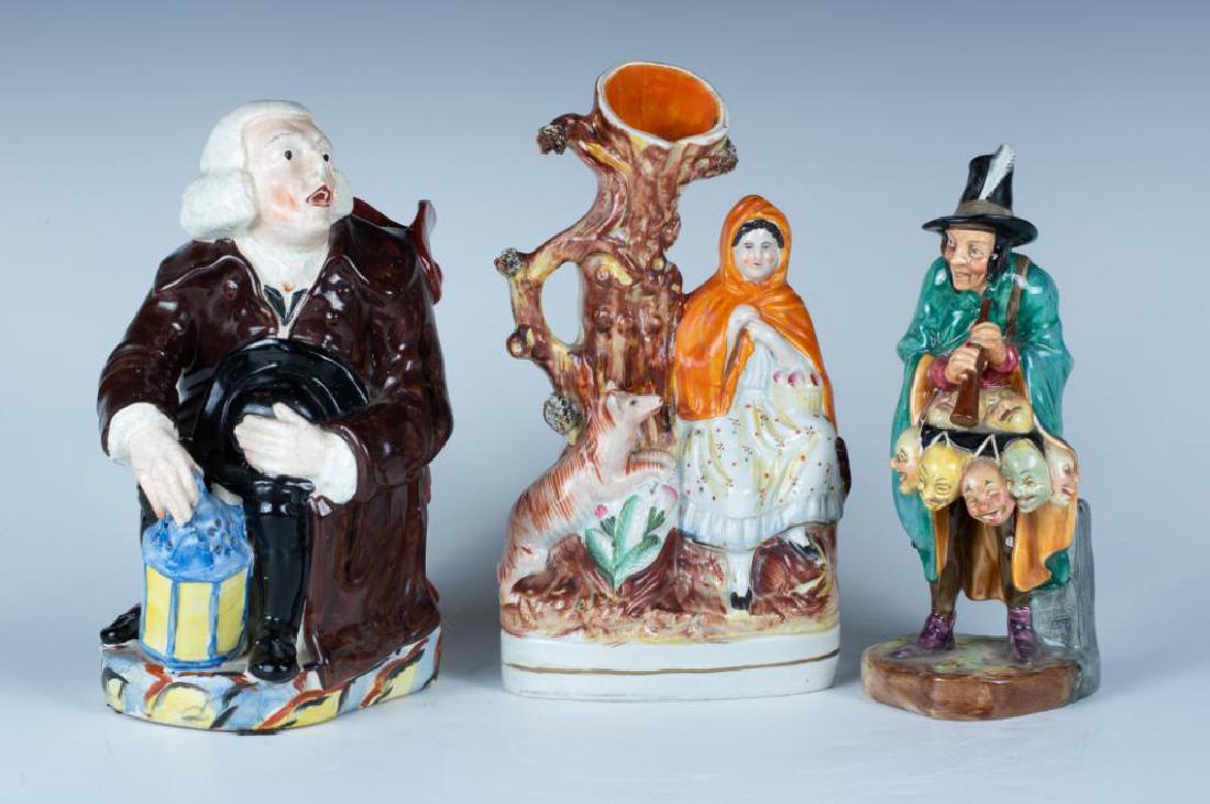 Two Staffordshire Items and One Royal Doulton (1 of 4)