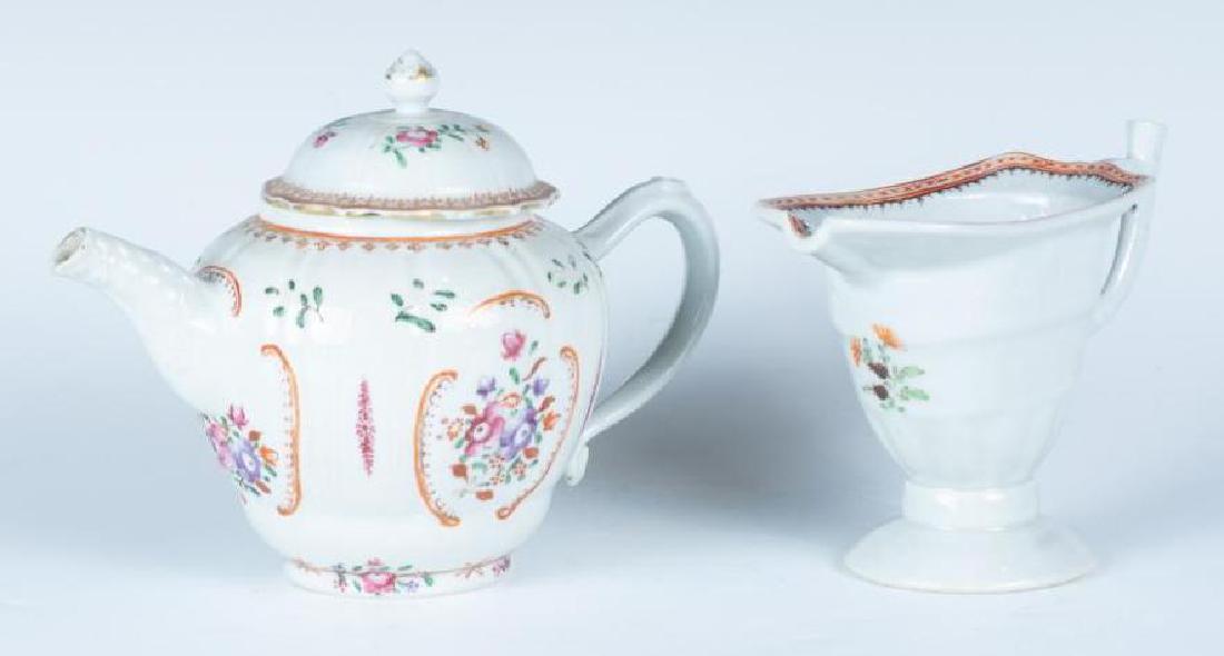 Chinese Export Teapot and Helmet Pitcher (1 of 4)