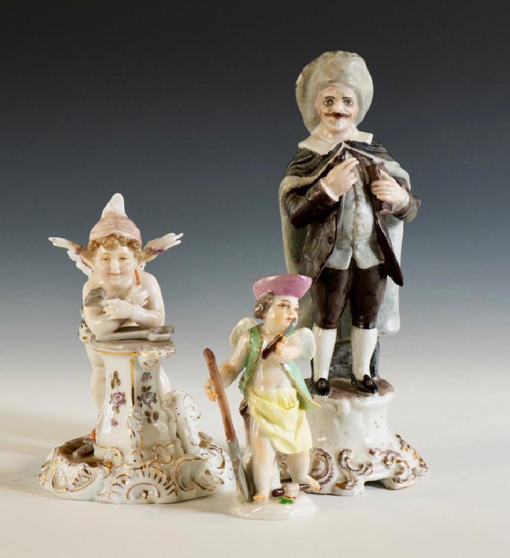 Three Continental Porcelain Figures, (1 of 6)