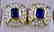 Saphire and Diamond Earrings - 2