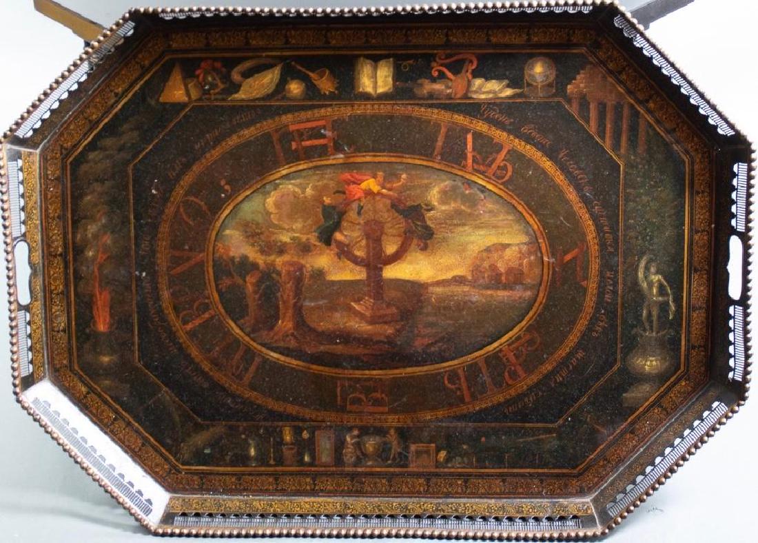 Russian Tole Painted Tray on Stand, 19thc. (1 of 7)