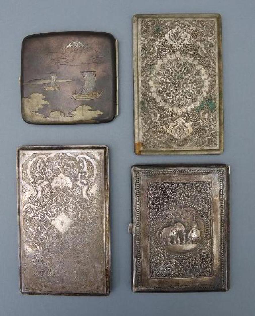 Four Silver Cigarette Cases (1 of 15)