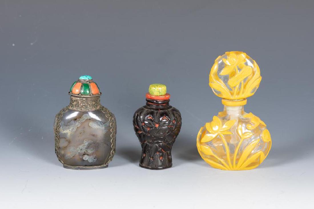 Three Chinese Snuff Bottles (1 of 9)