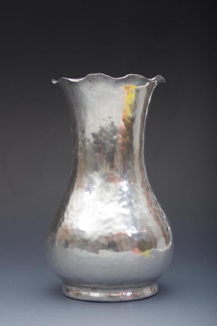 Unger Brothers Hammered Sterling Silver Vase (1 of 5)