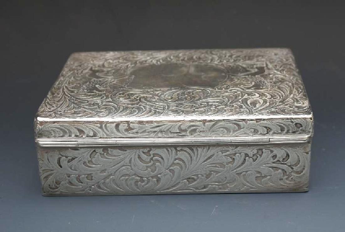 Sterling Silver Velvet Lined Jewelry Box, Black Starr (1 of 11)