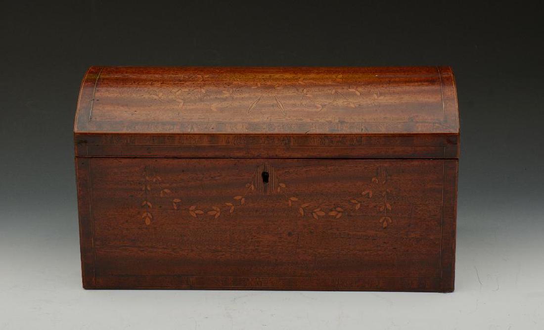English Georgian Mahogany Tea Caddy (1 of 9)