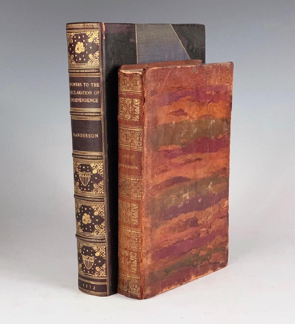 Two Antique Books; Life and Writings of Thomas: "Sketches of the Life and Writings and Opinions of Thomas Jefferson; with selections of the most valuable portions of his voluminous and unrivaled private correspondence" by B. L. Rayner. New Yor