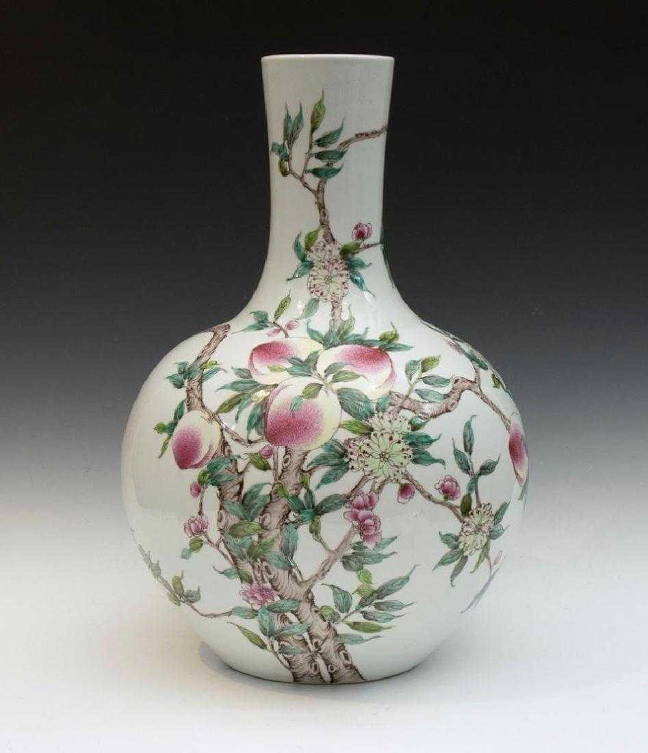Monumental Nine Peach Chinese Vase