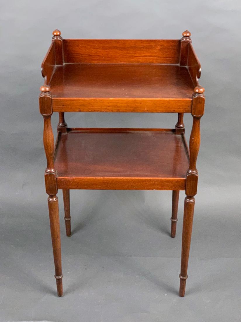 Regency Mahogany Two Tiered Stand (1 of 5)