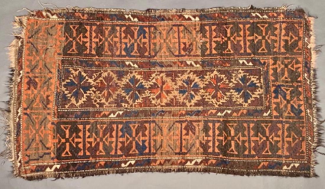 Nomadic Carpet with Broad Border and Star Motif (1 of 7)