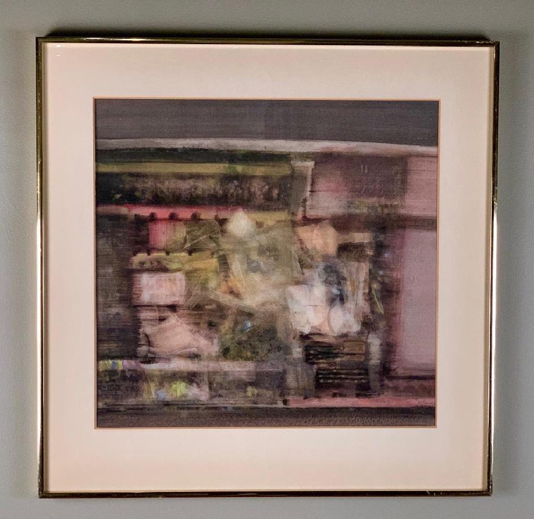 William James Laidlaw Baillie Watercolor: William James Laidlaw Baillie ( British 1921-2011) The Attic Room, watercolor on paper, signed lower right, matted and framed, 18.5 x 19 in. As framed 25 x 25 in. Bearing label for Heal's Art Gallery,