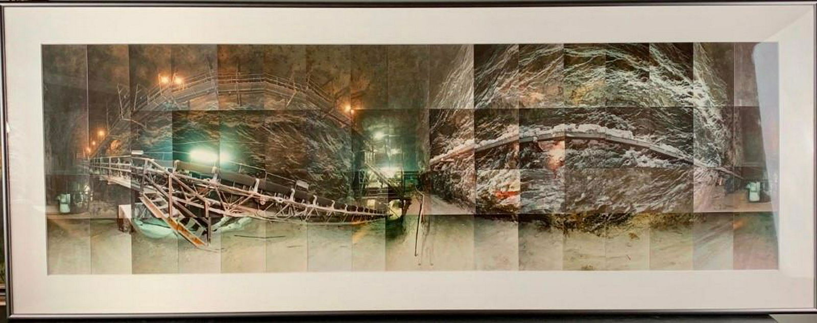 Masumi Hayashi(American 1945-2006) Cleveland Salt Mines: Masumi Hayashi(American 1945-2006) Cleveland Salt Mines II, photographic collage, matted and framed. 20 x 63.5 image size 27.5 x 68 in. as framed Condition: Very Good The Masumi Hayashi Foundation wil