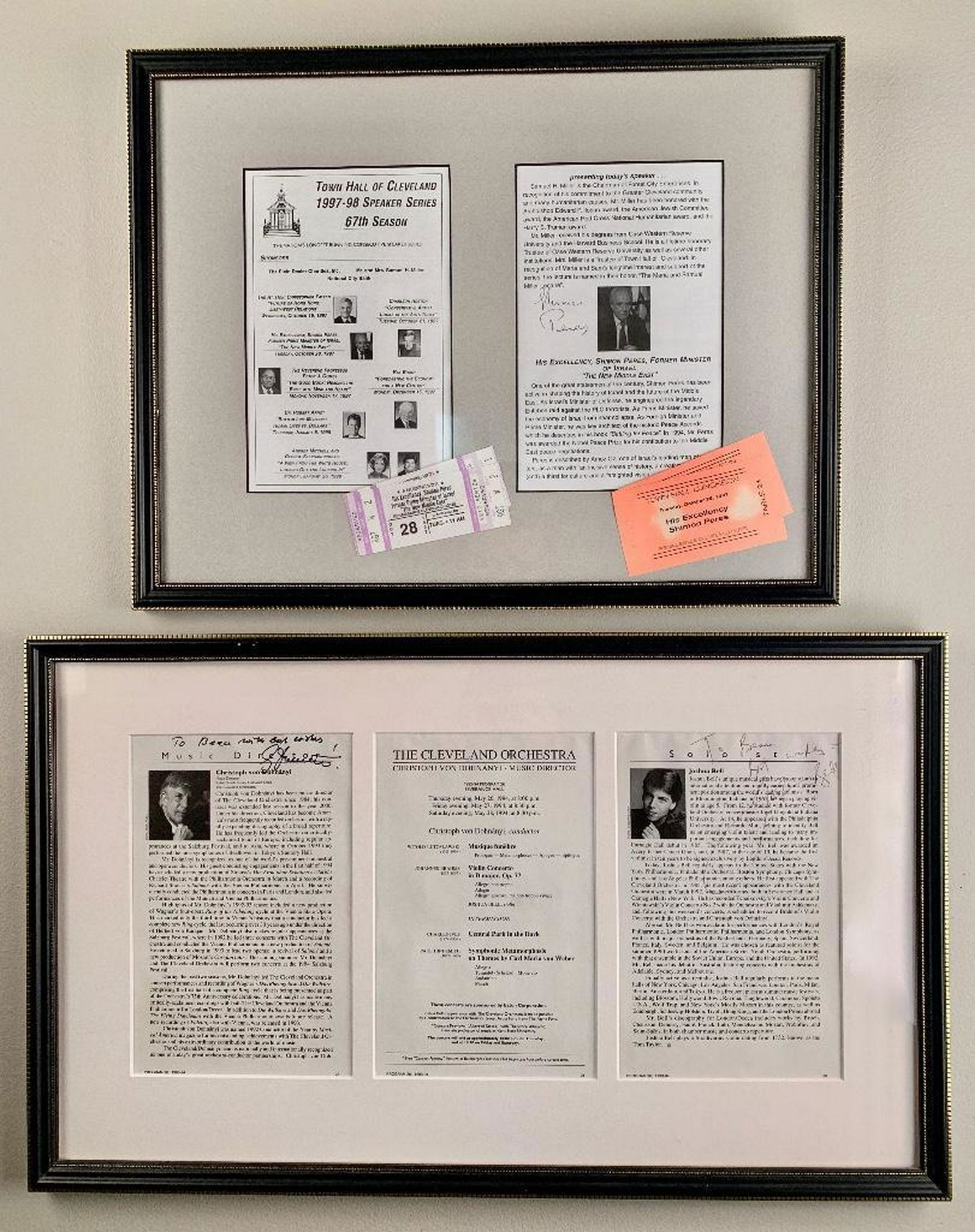 Lot of Two Autographed Programs (1 of 8)