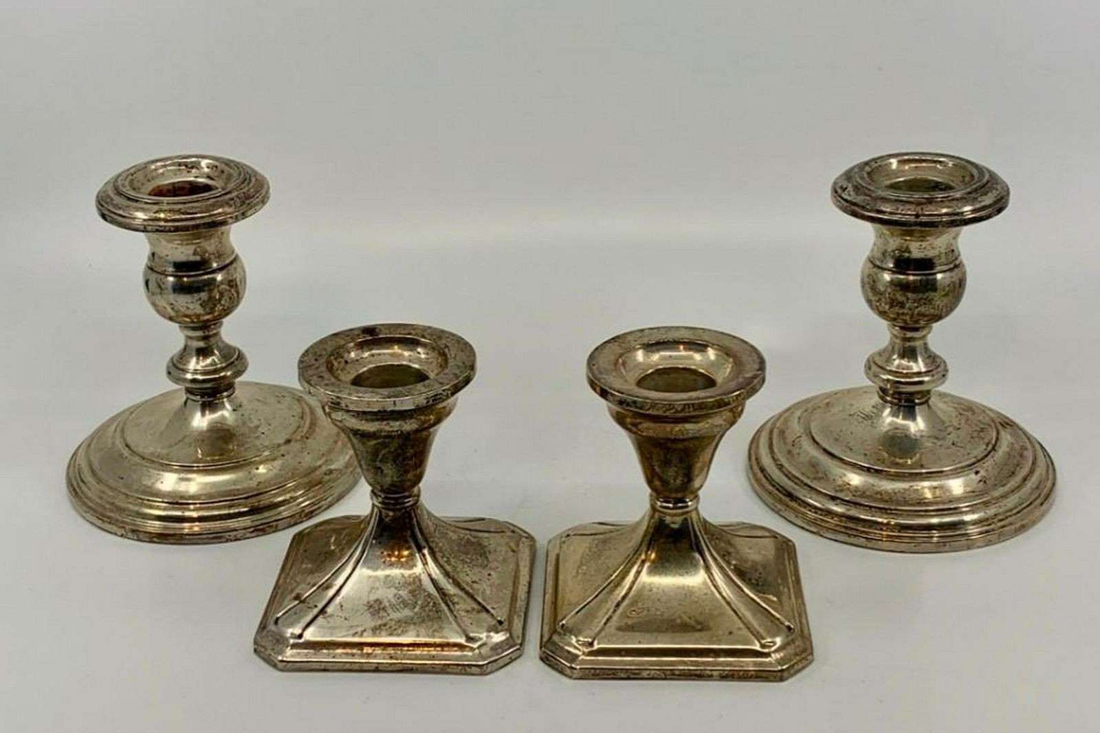 Two Pairs of Fisher Sterling Weighted Candlesticks (1 of 7)
