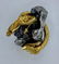 Artist Signed Chinese Sterling & Gold Dragon Sculpture - 6