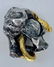 Artist Signed Chinese Sterling & Gold Dragon Sculpture - 7