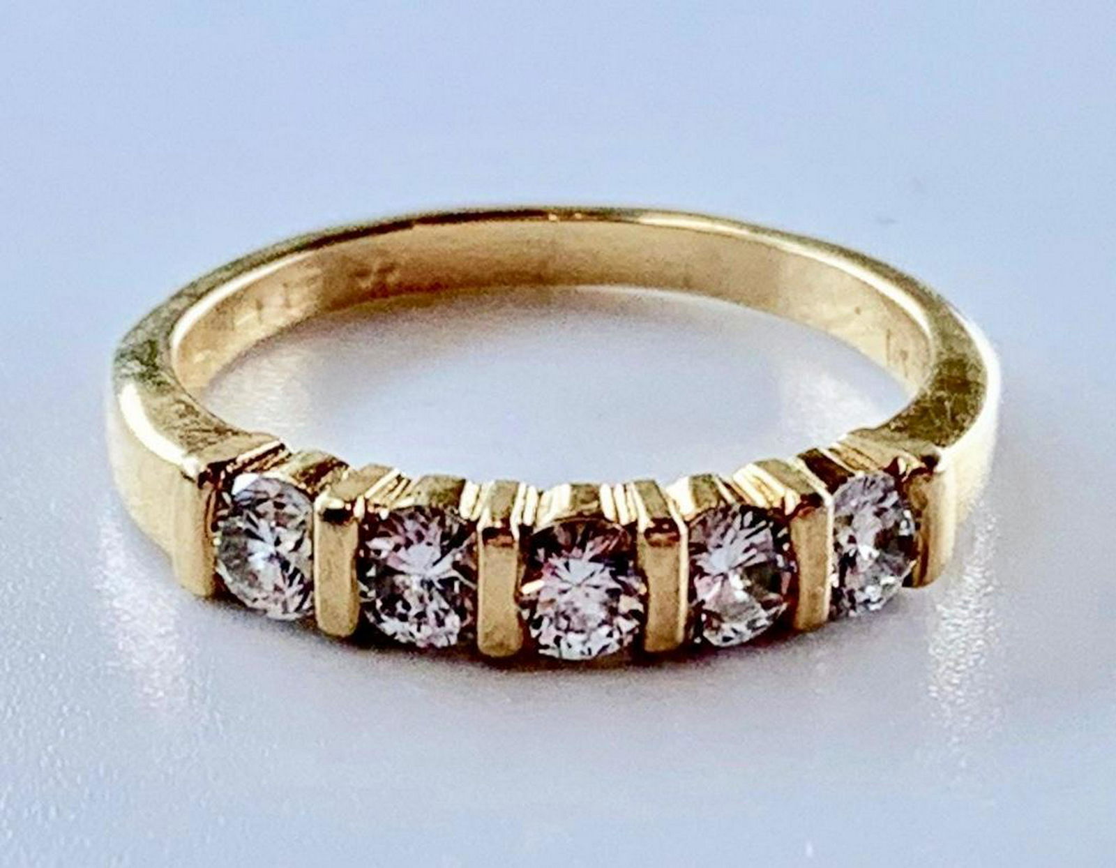 14K Yellow Gold and Diamond Band (1 of 3)