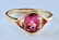 14K Yellow Gold and Pink Tourmaline Ring