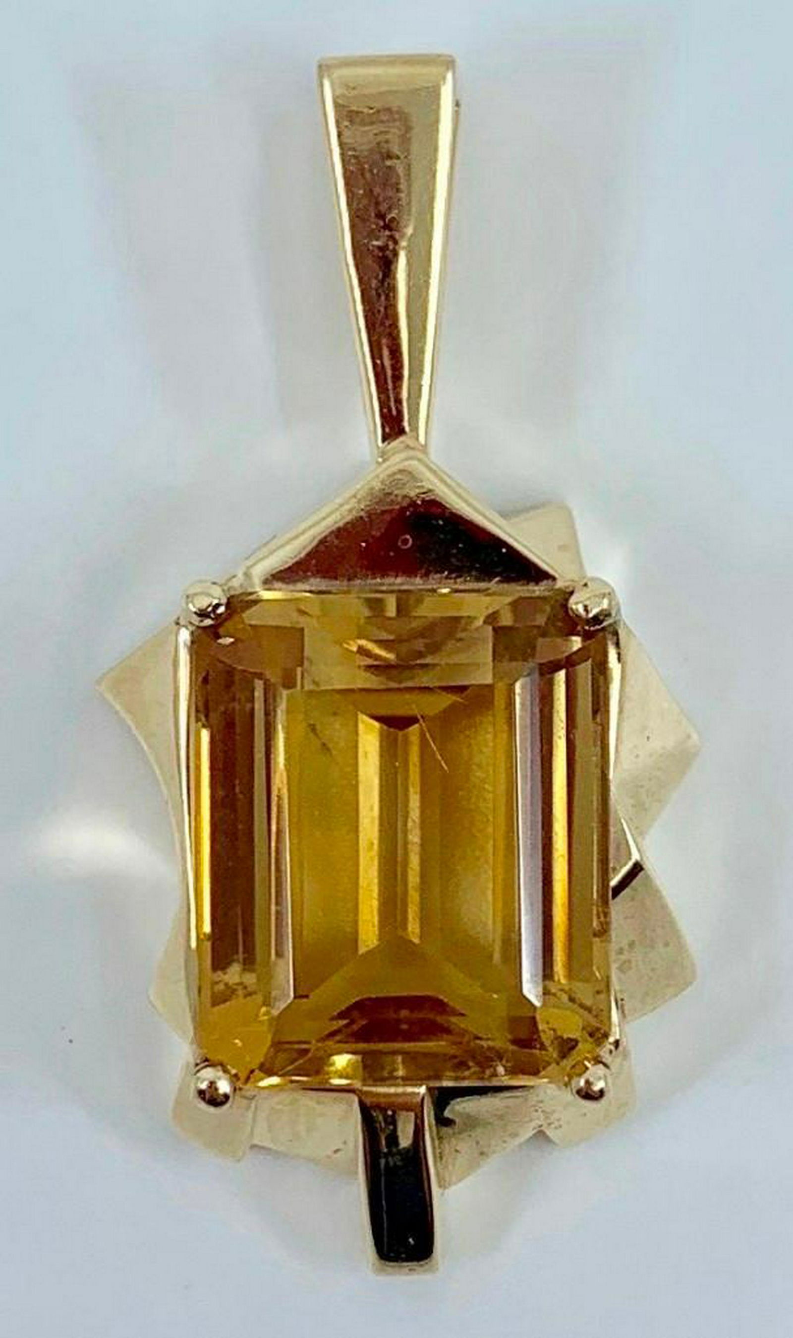 14K Gold and Citrine Pendant (1 of 5)