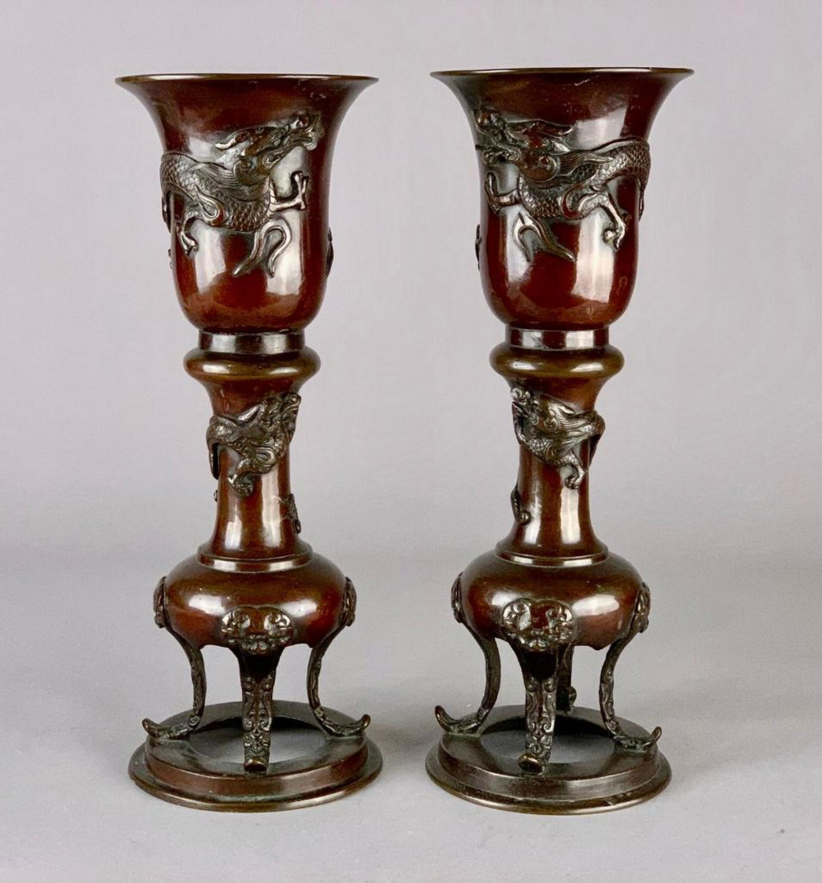 A Pair of Chinese Bronze Vases (1 of 5)
