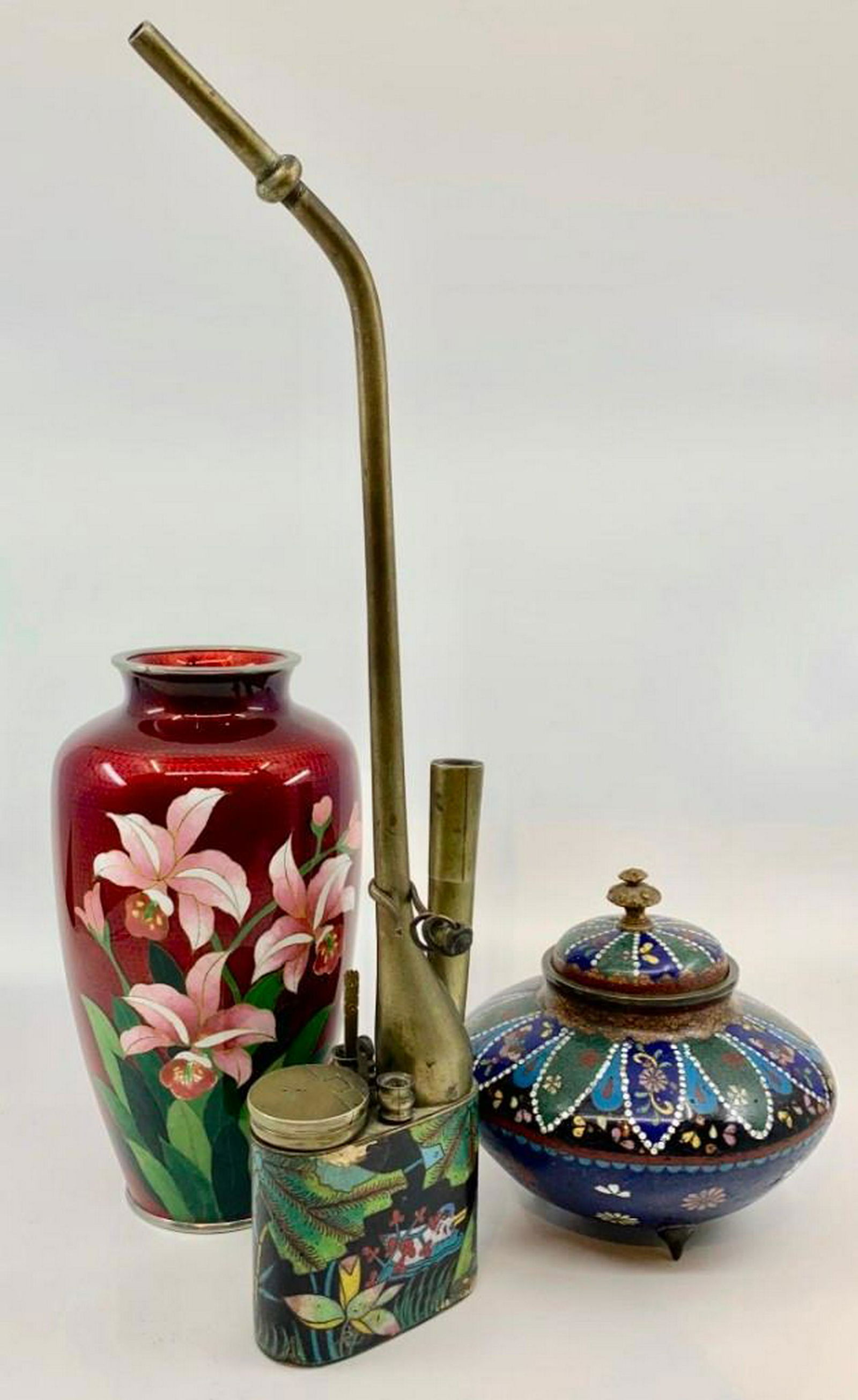 Three Piece Cloisonne Lot (1 of 10)