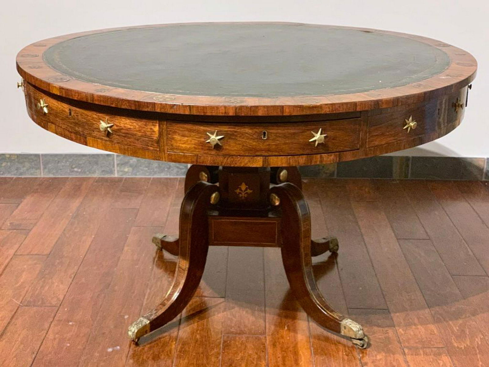Regency Rosewood Drum Table, c.1810 (1 of 15)