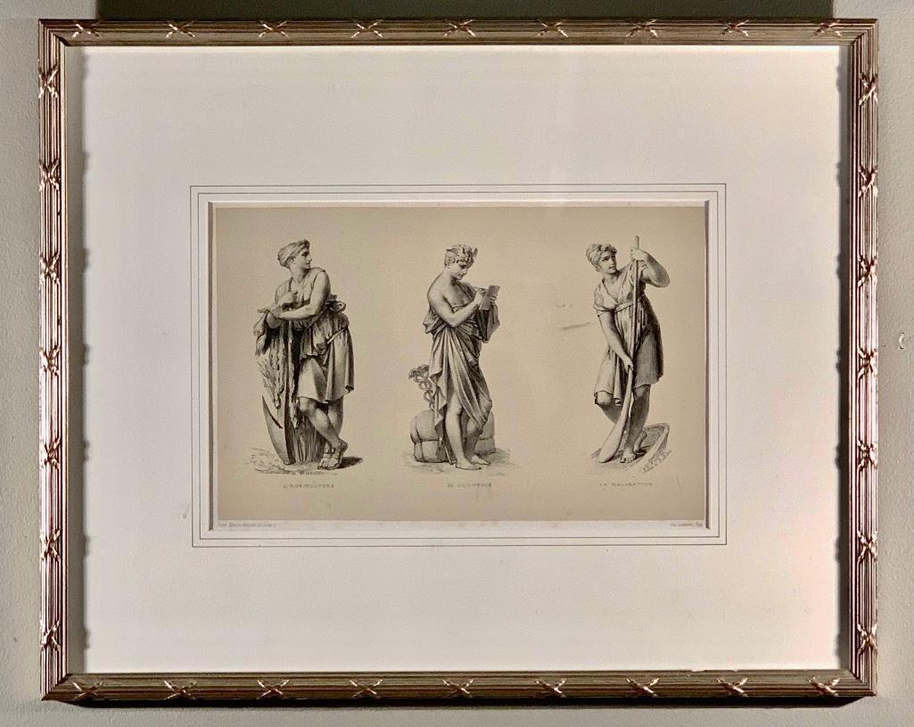 Pair of French Neoclassical Lithographs (1 of 9)