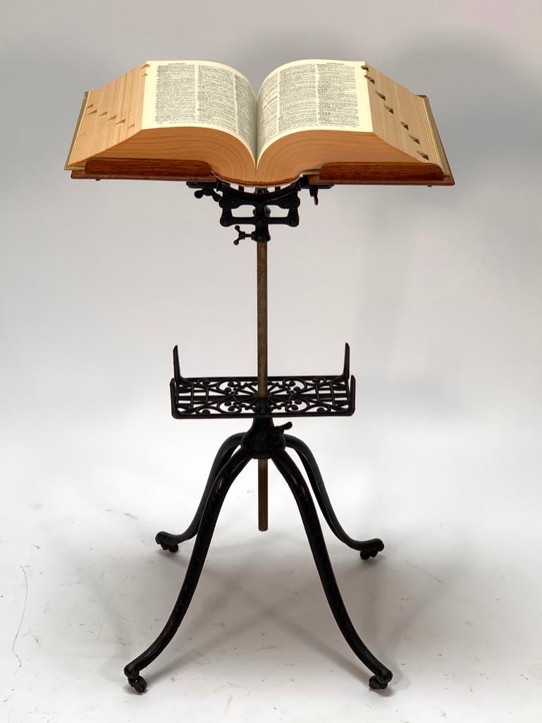 Victorian Mechanical Library Bookstand (1 of 5)