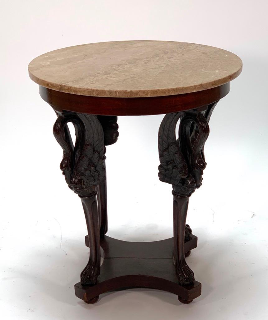 Carved Walnut Center Table, late 19thc. (1 of 9)