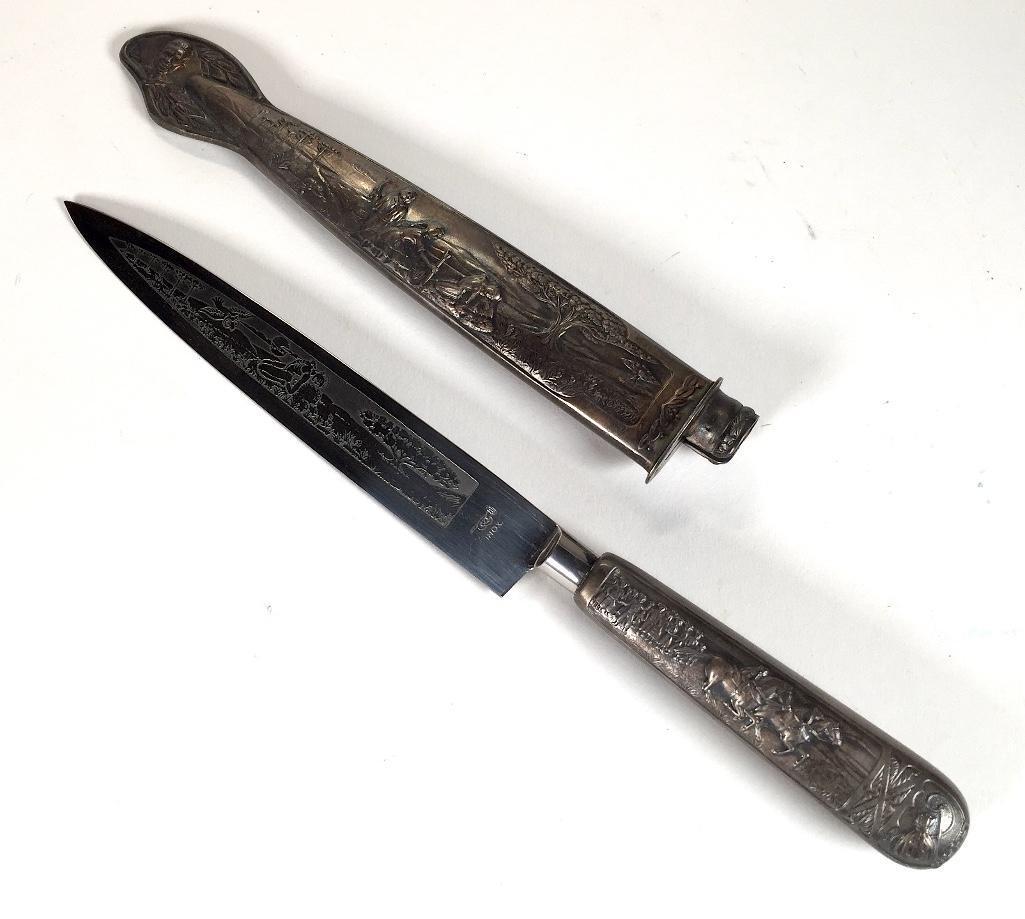 Argentine Gaucho Hunters Silver Bear Dagger (1 of 4)
