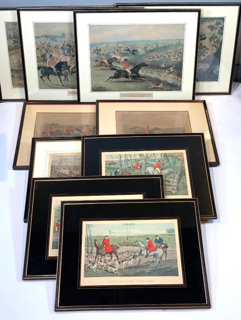 Collection of 10 Hunt Prints, Henry Alken, Charles (1 of 11)