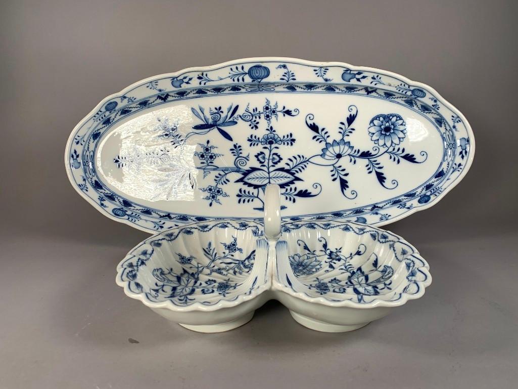 Two Piece Meissen Blue Onion Pattern Lot (1 of 7)