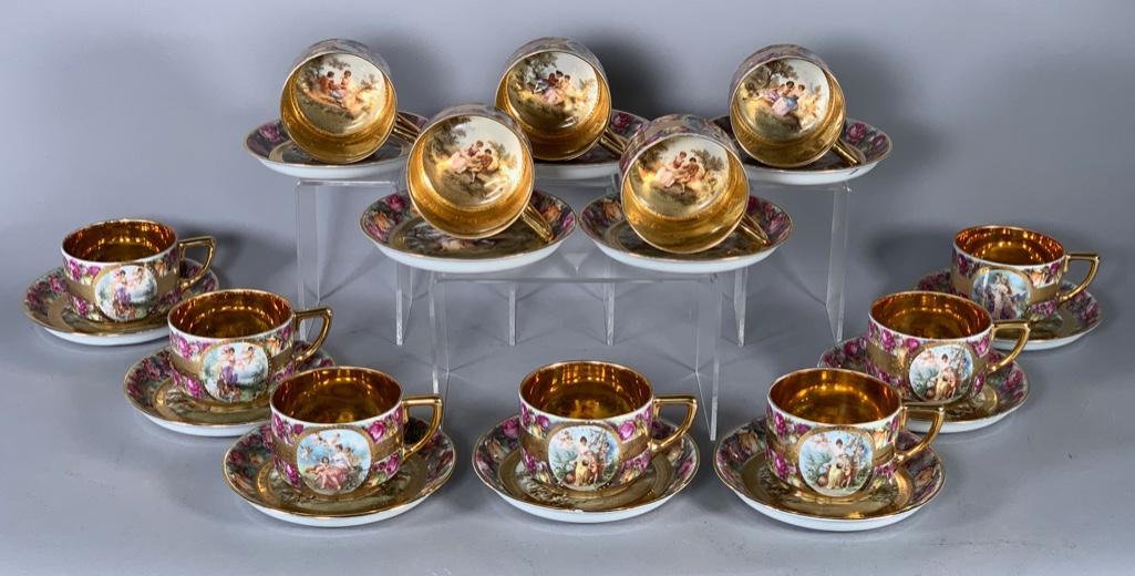 Twelve Rosenthal Vienna Austria Cups and Saucers (1 of 11)