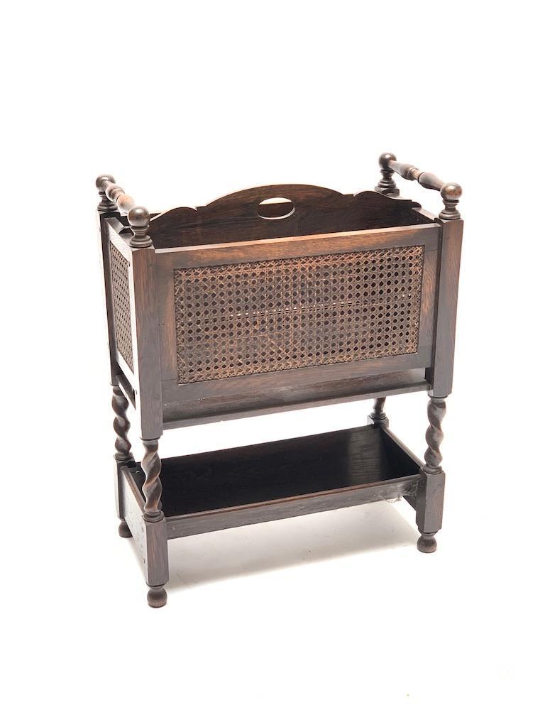 Oak Magazine Rack in English Style (1 of 4)